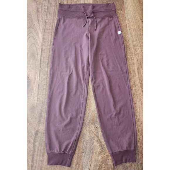 Vuori Pants Womens Small Purple Jogger Drawstring Rib Cuff Lounge Athletic VW418 - Picture 1 of 7